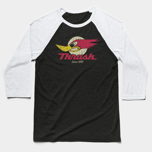 Hot Rod Chicken 1966 Baseball T-Shirt by JCD666